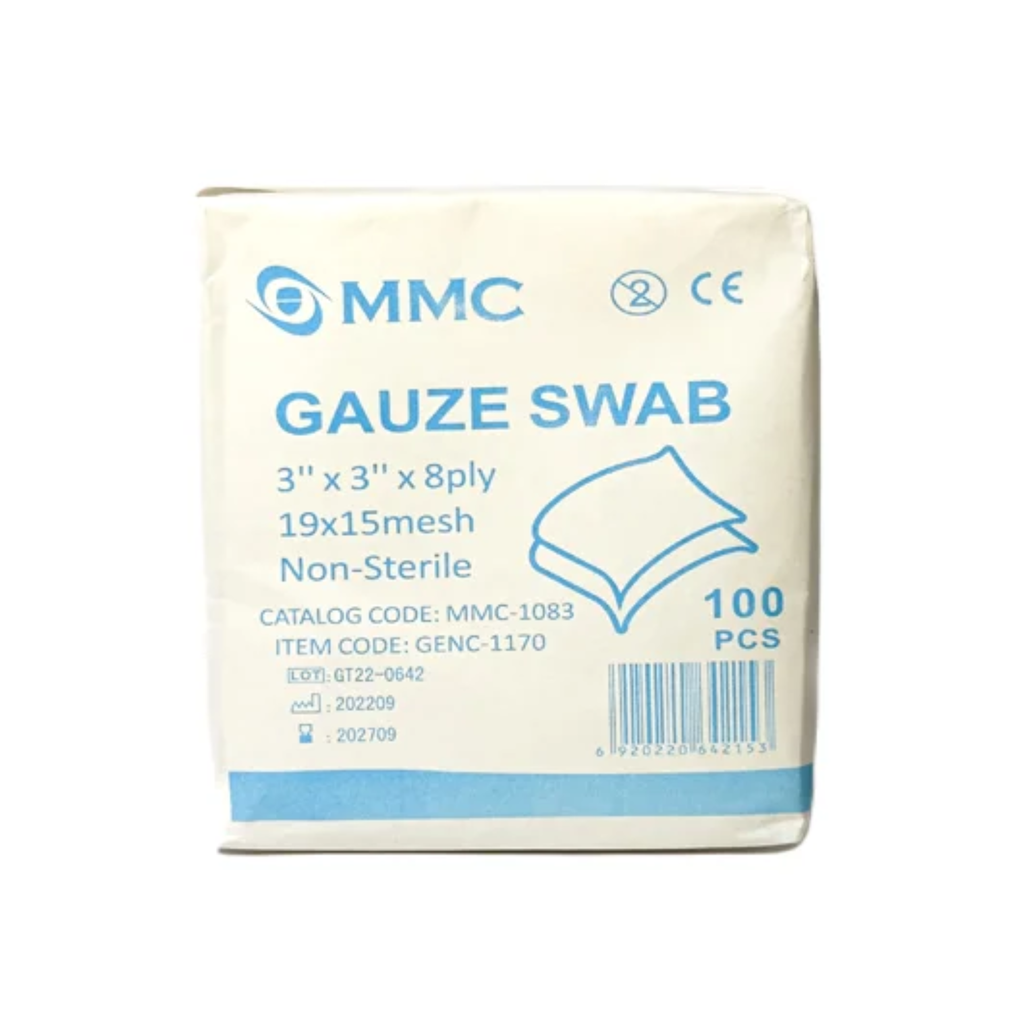 GAUZE SWAB 3*3 100PCS