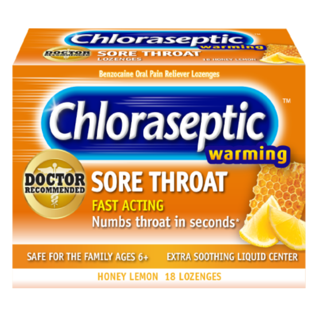  كلوراسبتيك حبوب مص عسل و الليمون 