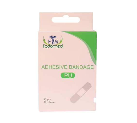 FADOMED ADHESIVE BANDAGE ROUND PU 30 PCS