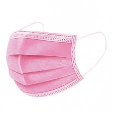 DISPOSABLE FACE MASK PINK 50 PCS