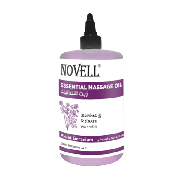 NOVELL Essential Massage Oil 500 ml Violet Geranium