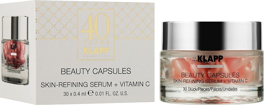 KLAPP Beauty Capsules Skin-refining Serum+ Vitamin C 30 Caps