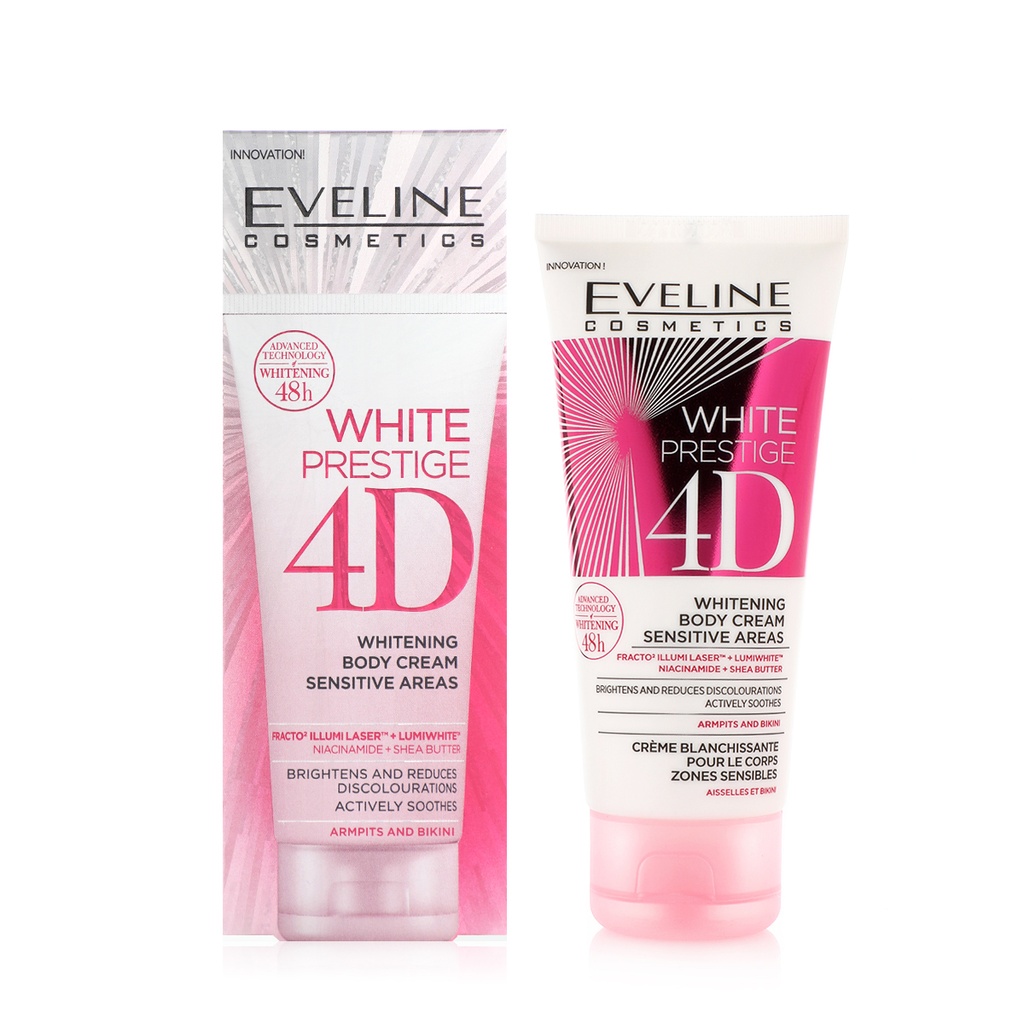 EVELINE White Prestige 4D Whitening Body Cream Sensitive Areas 100ml