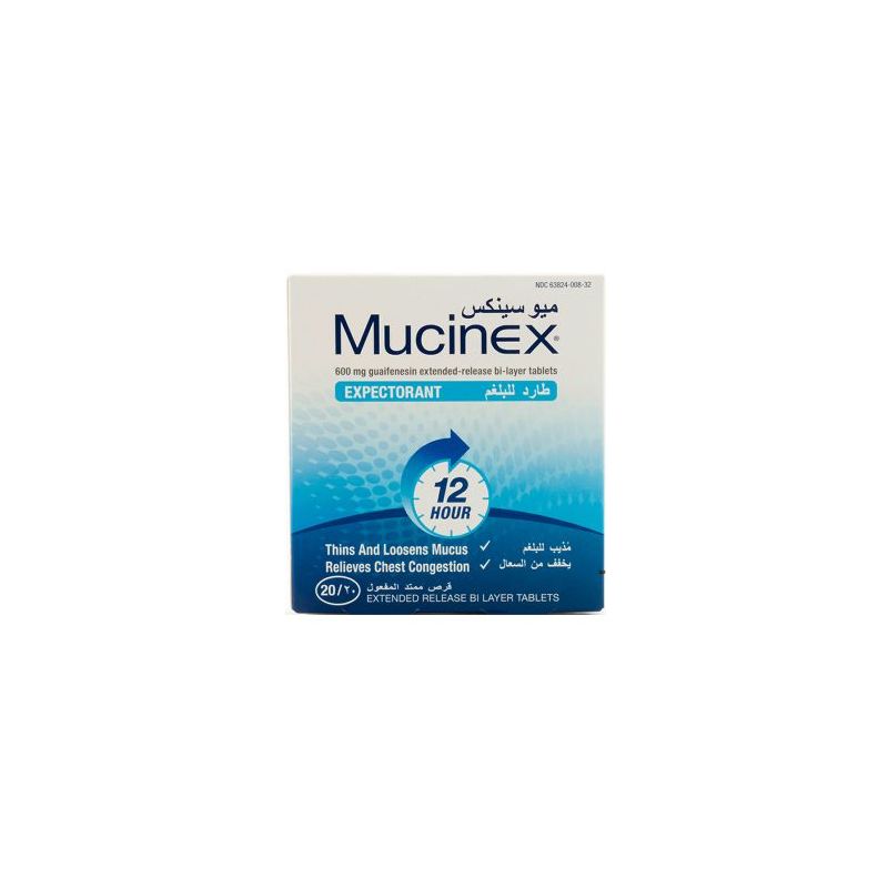 MUCINEX 600 MG 20 TAB