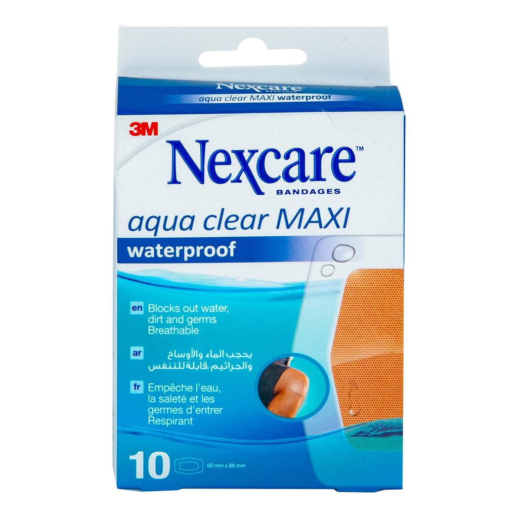 NEXCARE AQUA CLEAR MAXI WAT PROOF BAND10 582-10DN