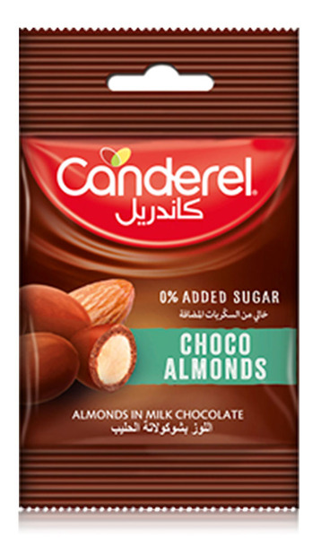 CANDEREL ALMONDS IN MILK CHOCOLATE 40G