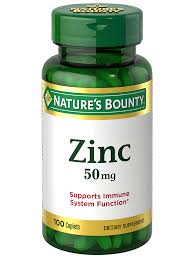 NATURE'S BOUNTY ZINC 50 MG 100 TAB