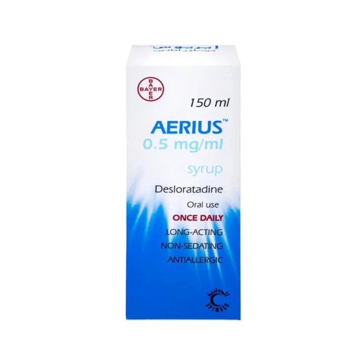 AERIUS ORAL SOLUTION 0.5 MG 150 ML