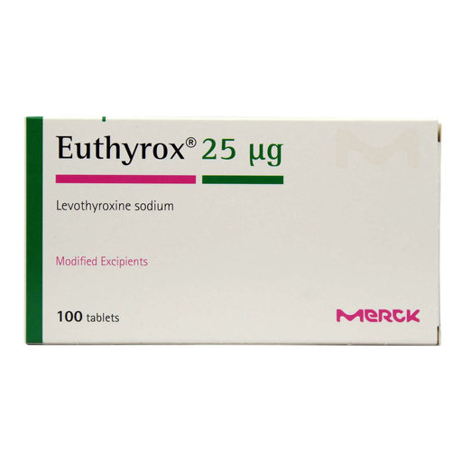 EUTHROX 25MCG 100 TAB