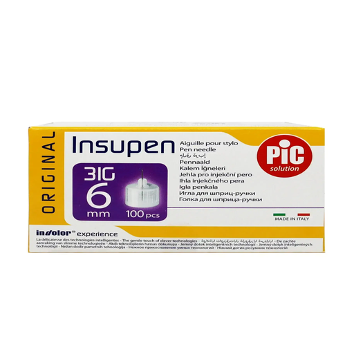 PIC INSUPIN NEEDLES 6 MM 100 PCS