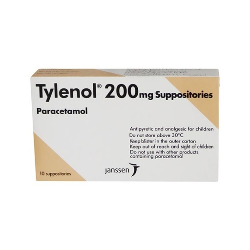 TYLENOL 200 MG 10 SPP