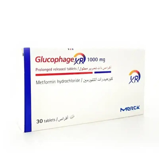 GLUCOPHAGE XR 1000 MG 30 TAB