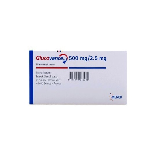 GLUCOVANCE 500/2.5MG 30 TAB