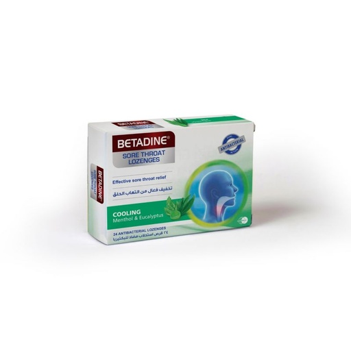 BETADINE THROAT MENTHOL&EUCALYPTUS 24 L