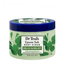 Dr Teals Epsom Salt Body Scrub Eucalyptus & spearmint 454 g