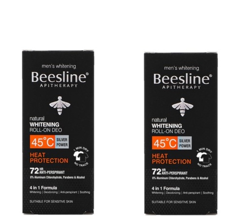 BEESLINE Natural Roll-on Deo Heat Protection 1+1