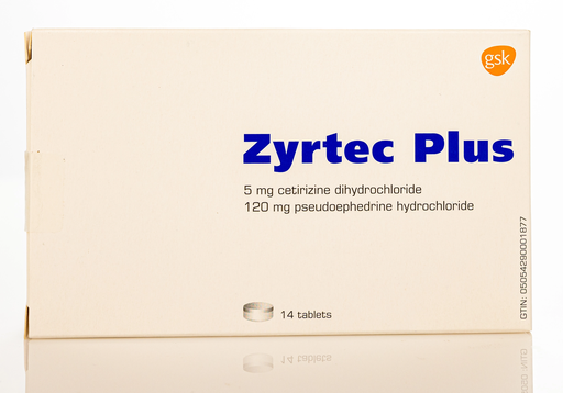 ZYRTEC PLUS 5/120 MG 14 TAB