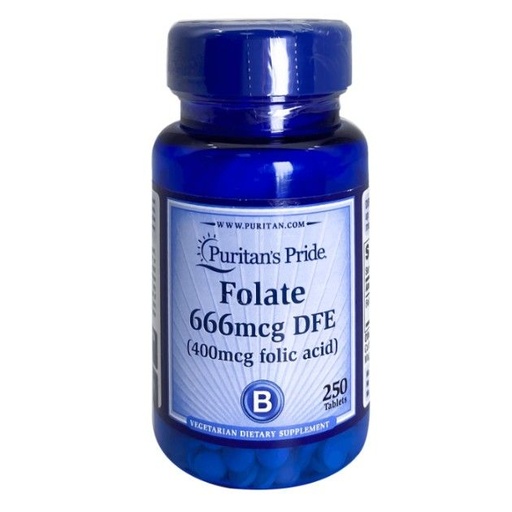PURITANS PRIDE Folate 666 mcg folic acid